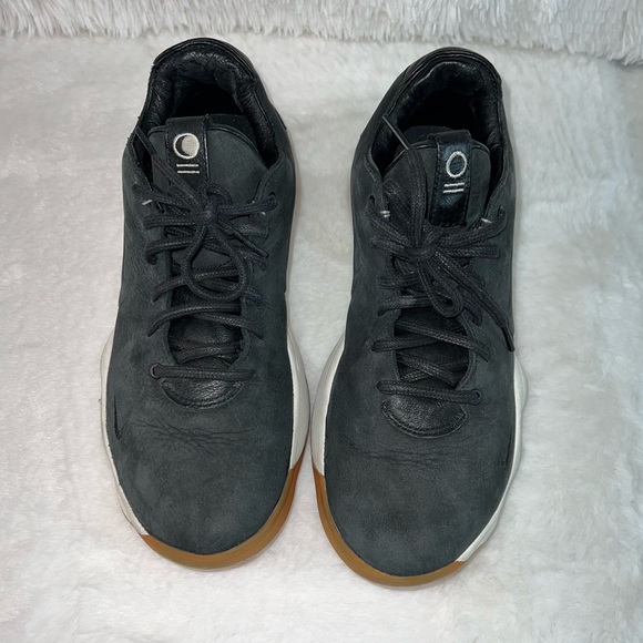 Nike Hyperdunk 2017 Limited Edition Low Premium Black leather & Gum Mens Size 8 - Picture 4 of 9